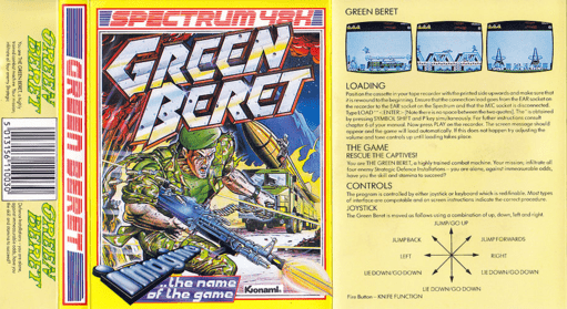Green Beret box art for ZX Spectrum